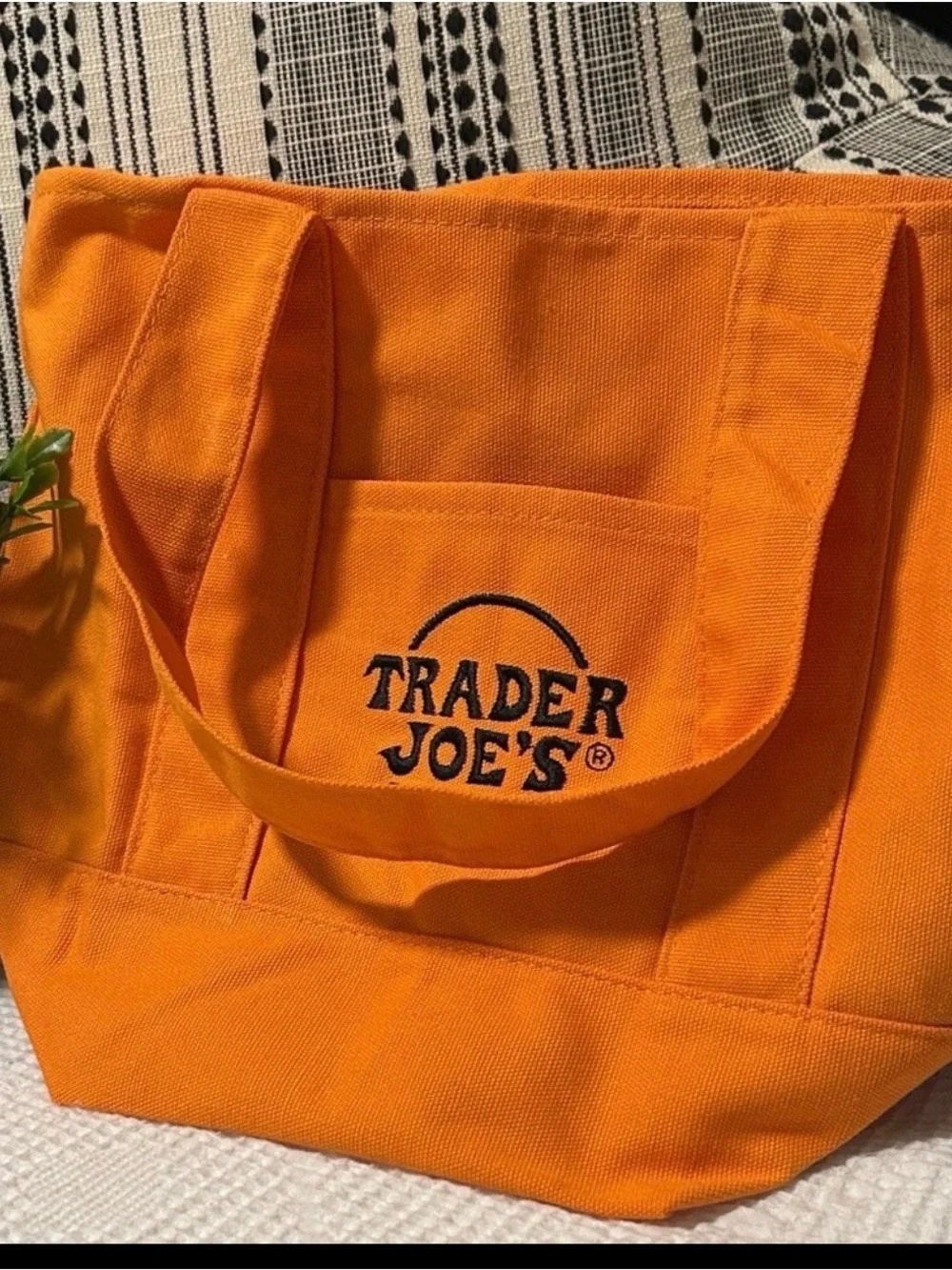 Trader Joe's Orange Tote Bag-NWT